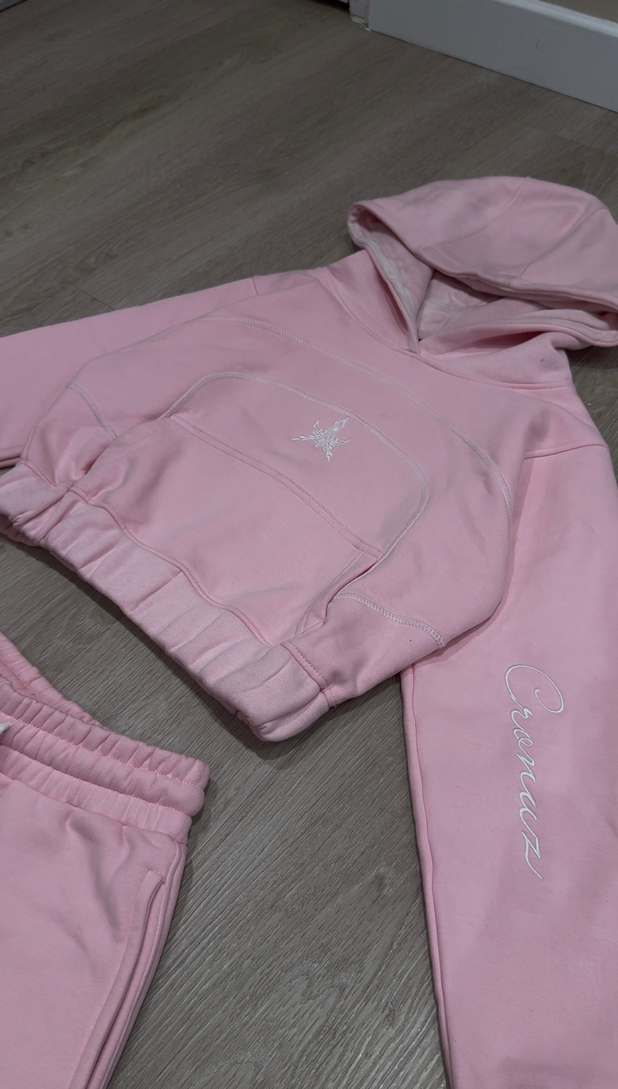 Womens Baby Pink Crz Tracksuit